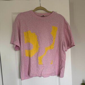 Marimekko Pink Graphic T-Shirt Women’s Large 100% Cotton